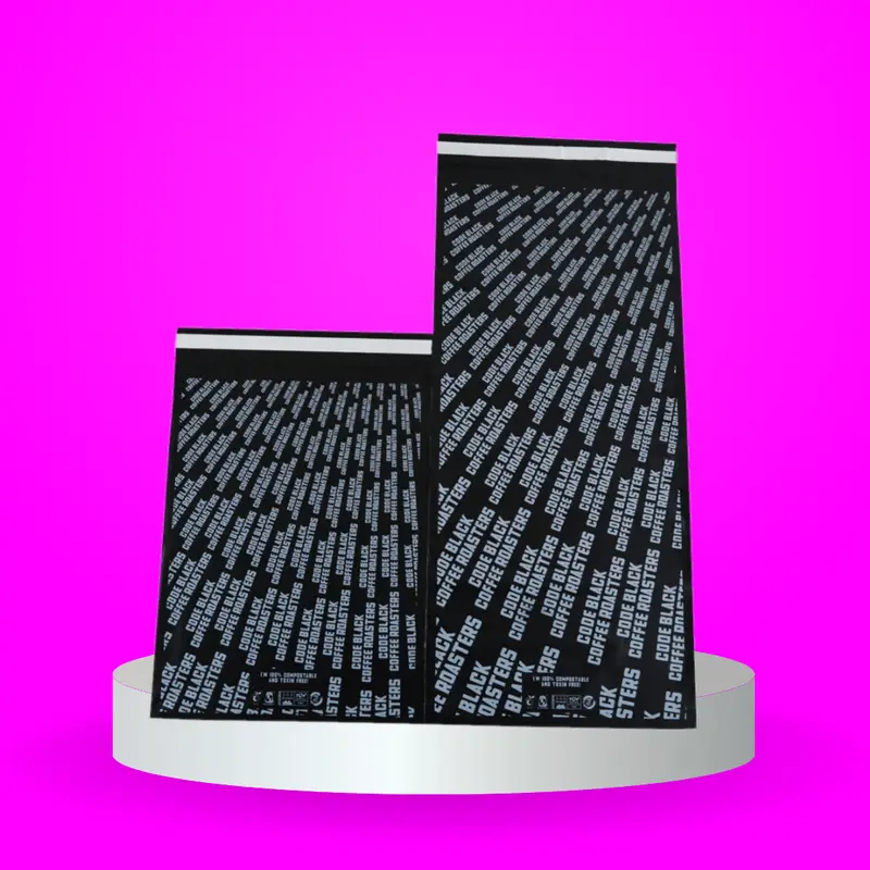 Code Black Coffee custom compostable mailer